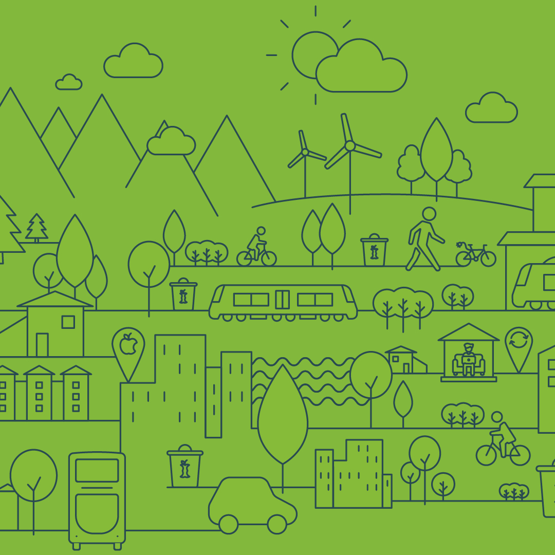 The green Climate Week Scotland brand image
