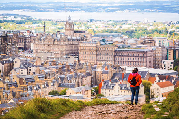 A view of Edinburgh city from Arthur's Seat