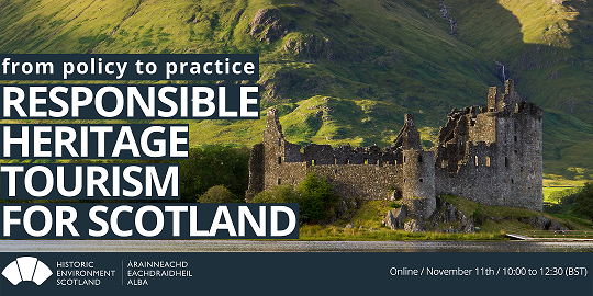 Scottish Castle surrounded by green landscape