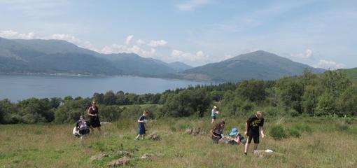 People planting trees in Argyll